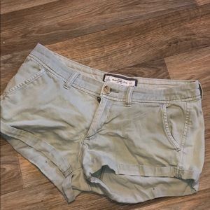 light green shorts